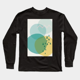 Modern Minimalist Abstract Long Sleeve T-Shirt